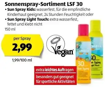 Hofer Sonnenspray Sortiment LSF 30 Angebot