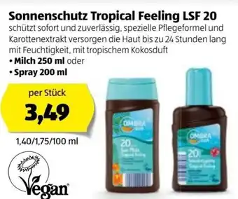 Hofer Sonnenschutz Tropical Feeling LSF 20 Angebot