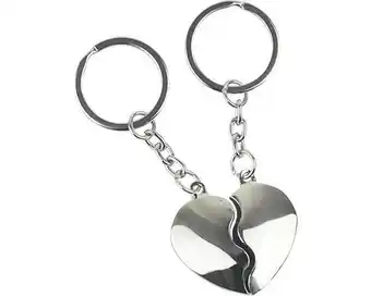 Hornbach Schlüsselanhänger - Broken Heart silber Angebot