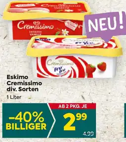 Billa Eskimo Cremissimo Angebot