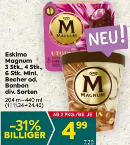 Billa Eskimo Magnum Angebot