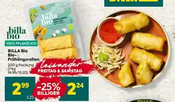Billa billa bio Frühlingsrollen Angebot