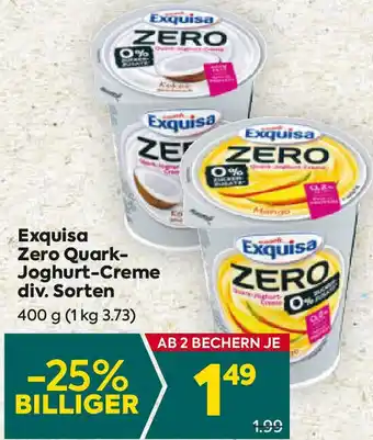 Billa Exquisa Zero Quark- Joghurt-Creme Angebot