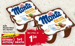 Billa Zott Monte Maxi Angebot