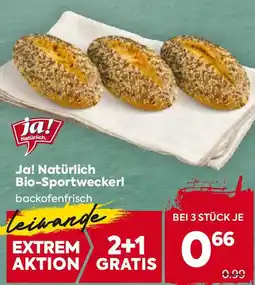 Billa Ja! Natürlich Bio-Sportweckerl Angebot