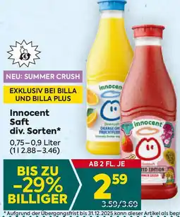 Billa Innocent Saft Angebot