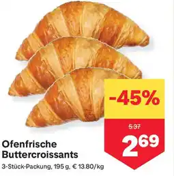 MPreis Ofenfrische Buttercroissants Angebot