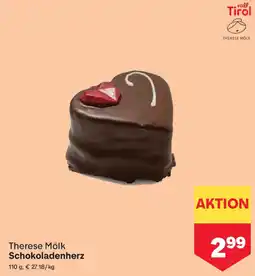 MPreis Schokoladenherz Angebot