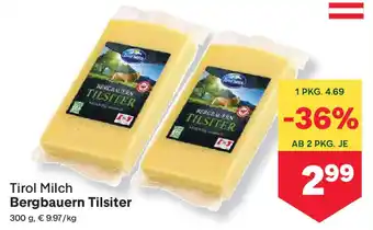 MPreis Bergbauern Tilsiter Angebot