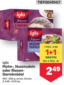 MPreis Mohn-, Nussnudeln oder Riesen- Germknödel Angebot