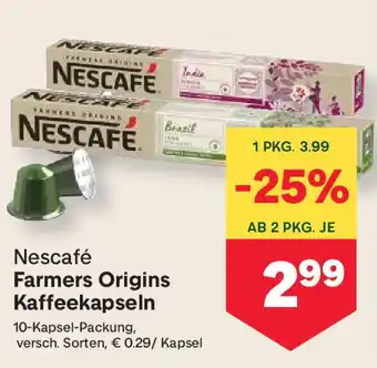 MPreis Farmers Origins Kaffeekapseln Angebot