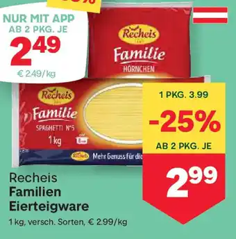 MPreis Familien Eierteigware Angebot