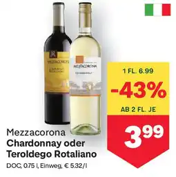 MPreis Chardonnay oder Teroldego Rotaliano Angebot