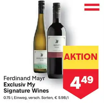 MPreis Exclusiv My Signature Wines Angebot