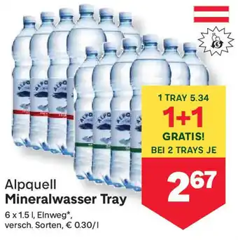MPreis Mineralwasser Tray Angebot