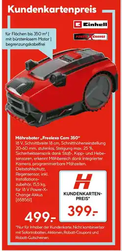 Hellweg Mähroboter,,Freelexo Cam 350 Angebot