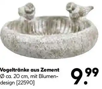 Hellweg Vogeltränke aus Zement Angebot