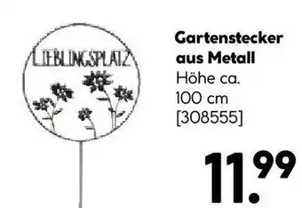 Hellweg Gartenstecker aus Metall Angebot