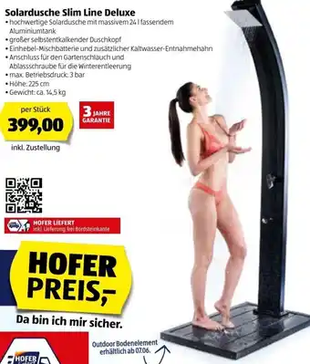 Hofer Solar Slim Line Deluxe Angebot
