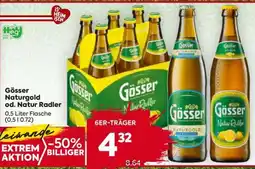 Billa Gösser Naturgold od. Natur Radler Angebot