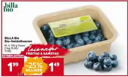Billa BILLA Bio Bio-Heidelbeeren Angebot
