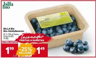 Billa BILLA Bio Bio-Heidelbeeren Angebot