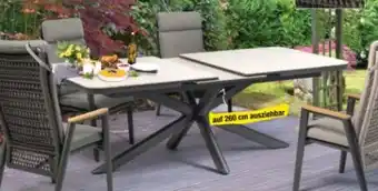 Maximarkt Sitwell Alu-Tischgruppe Boat Angebot