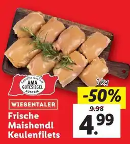 Lidl WIESENTALER Frische Maishendl Keulenfilets Angebot