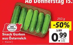 Lidl Snack Gurken aus Österreich Angebot