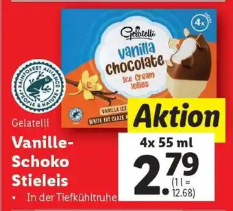 Lidl Gelatelli Vanille-Schoko Stieleis Angebot