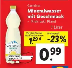 Lidl Gasteiner Mineralwasser mit Geschmack Angebot