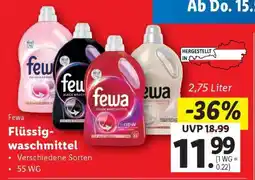 Lidl Fewa Flüssigwaschmittel Angebot