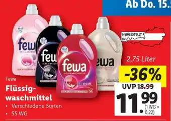 Lidl Fewa Flüssigwaschmittel Angebot