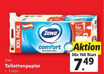 Lidl Zewa Toilettenpapier Angebot