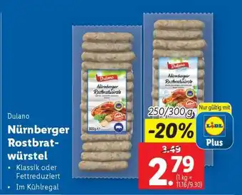 Lidl Nürnberger Rostbratwürstel Angebot