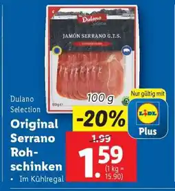 Lidl Original Serrano Rohschinken Angebot