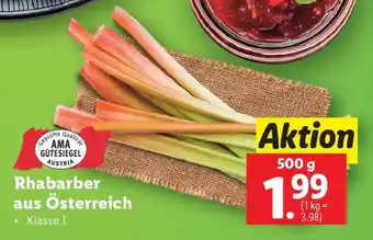 Lidl Rhabarber aus Österreich Angebot
