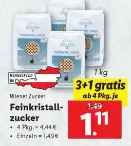 Lidl FEINKRISTALLZUCKER Angebot