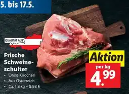 Lidl Frische Schweineschulter Angebot