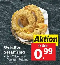 Lidl Gefüllter Sesamring Angebot