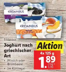 Lidl Eridanous Joghurt nach griechischer Art Angebot