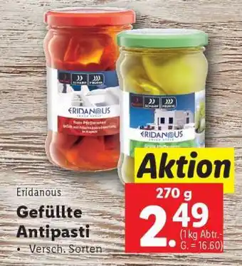 Lidl Eridanous Gefüllte Antipasti Angebot