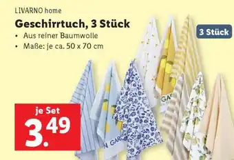 Lidl Geschirrtuch, 3 Stück Angebot