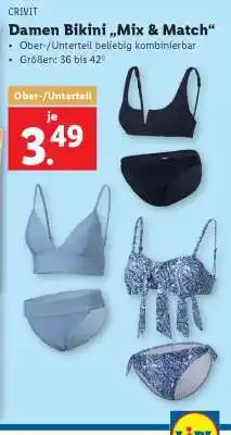 Lidl Damen Bikini „Mix & Match“ Angebot