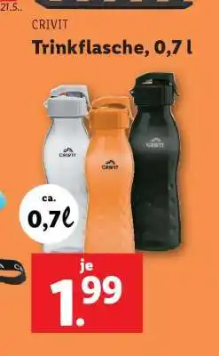 Lidl CRIVIT Trinkflasche, 0,7 l Angebot