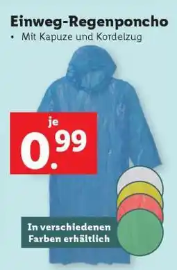Lidl Einweg-Regenponcho Angebot