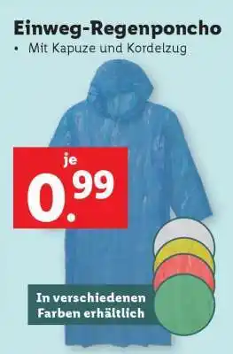 Lidl Einweg-Regenponcho Angebot