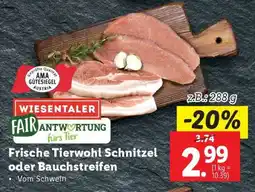 Lidl Frische Tierwohl Schnitzel oder Bauchstreifen Angebot