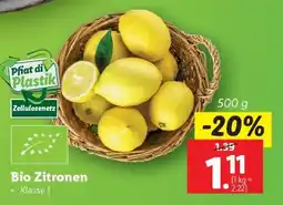 Lidl BIO-ZITRONEN Angebot