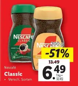 Lidl Nescafé Classic Angebot